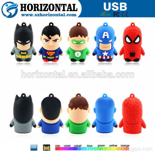 Newest design Lowest price superhero USB flash drive keychain